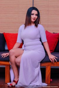 Shashi De Silva White Sexy Frock