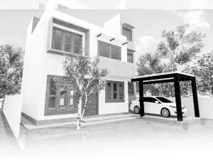 කුඩා ඉඩමකට ගැළපෙන හුරුබුහුටි ගේ පොඩ්ඩක්